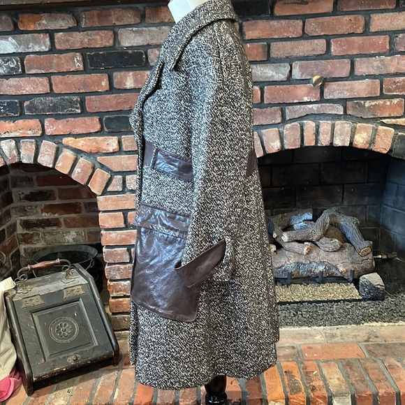 Cynthia Steffe Grey & Black Tweed Coat size xl - Picture 5 of 10
